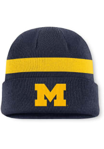 Nike Michigan Wolverines Blue Campus Utility Cuffed Beanie Mens Knit Hat