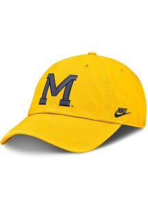Nike Michigan Wolverines Unstructured Primetime Club Cap Adjustable Hat - Yellow