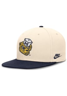 Nike Michigan Wolverines Mens Ivory Dri-Fit True Academic Fitted Cap Fitted Hat