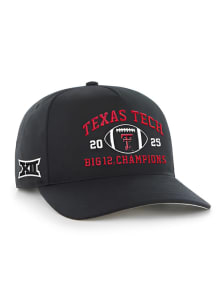 47 Texas Tech Red Raiders 2025 Big 12 Football Champs Event Hitch Adjustable Hat - Black