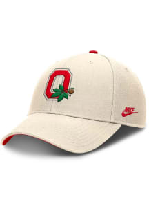 Nike Ohio State Buckeyes NIKE DRI FIT RISE LEGACY STRUCTURED ADJUSTABLE CAP Adjustable Hat - Natur..