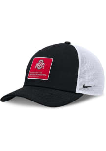 Nike Ohio State Buckeyes NIKE RISE GAMEDAY 5 PANEL STRUCTURED TRUCKER CAP Adjustable Hat - Black