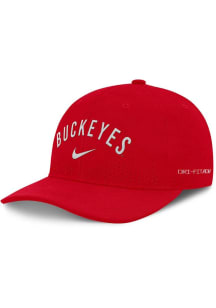 Nike Ohio State Buckeyes Rise Performance Structured Adjustable Hat - Red