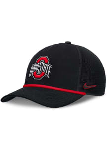 Nike Ohio State Buckeyes NIKE RISE PRIMETIME 5P STRUCTURED TRUCKER CAP Adjustable Hat - Black