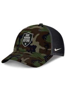 Nike Ohio State Buckeyes NIKE MILITARY RISE STRUCTURED TRUCKER Adjustable Hat - Olive