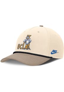 Nike UCLA Bruins Rise Legacy 5P Structured Adjustable Hat - Natural