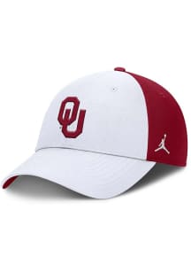 Nike Oklahoma Sooners JORDAN BRAND CLUB LOCAL STRUCTURED ADJUSTABLE CAP Adjustable Hat - White