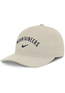Nike West Virginia Mountaineers Rise Performance Structured Adjustable Hat - Natural