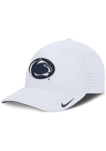 Nike Penn State Nittany Lions Mens White NIKE DRI-FIT CLUB GAMEDAY STR AEROBILL SWOOSHFLEX CAP Fle..