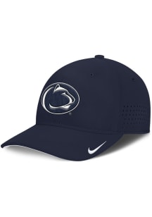 Nike Penn State Nittany Lions Mens Navy Blue NIKE DRI-FIT CLUB GAMEDAY STR AEROBILL SWOOSHFLEX CAP..