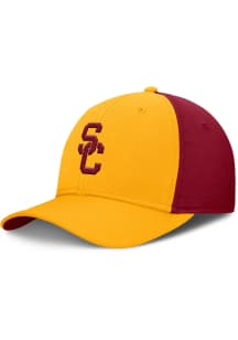 Nike USC Trojans Mens Gold NIKE RISE LOCAL SWOOSHFLEX CAP Flex Hat