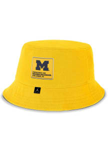 Nike Michigan Wolverines Yellow JORDAN BRAND APEX GAMEDAY BUCKET CAP Mens Bucket Hat