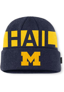 Nike Michigan Wolverines Blue JORDAN BRAND UTILITY GAMEDAY CUFFED BEANIE CAP Mens Knit Hat