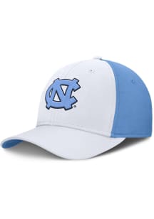 Nike North Carolina Tar Heels Mens White JORDAN BRAND RISE LOCAL SWOOSHFLEX CAP Flex Hat