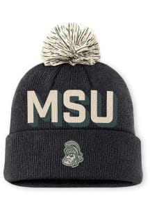 Nike Michigan State Spartans Black NIKE PEAK LEGACY CUFFED BEANIE CAP Mens Knit Hat