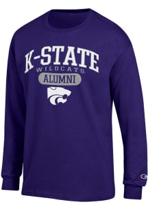 Champion K-State Wildcats Purple Pill Alumni Jersey Long Sleeve T Shirt