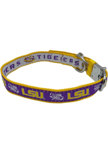 LSU Tigers Nylon Reversible Pet Collar