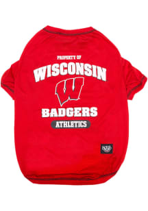 Wisconsin Badgers Team Logo Pet T-Shirt