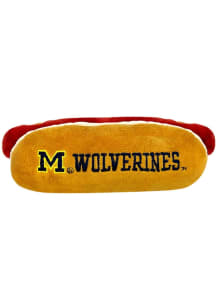 Michigan Wolverines Hot Dog Pet Toy