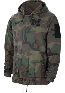 Nike Michigan Wolverines Mens Olive LWT Military 23 Light Weight Jacket