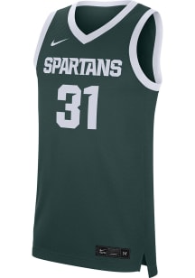 Nike Michigan State Spartans Green Replica Road Jersey