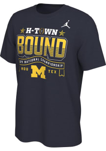 Nike Michigan Wolverines Blue 2024 National Championship Bound Short Sleeve T Shirt