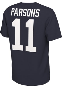 Micah Parsons Penn State Nittany Lions Navy Blue Name and Number Football Short Sleeve Player T Sh..