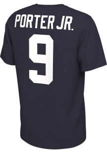 Joey Porter Jr Penn State Nittany Lions Navy Blue Name and Number Football Short Sleeve Player T S..