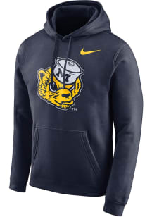 Nike Michigan Wolverines Mens Navy Blue Vault Long Sleeve Hoodie