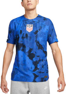 USMNT Mens Nike Authentic Soccer Away Match Jersey - Blue