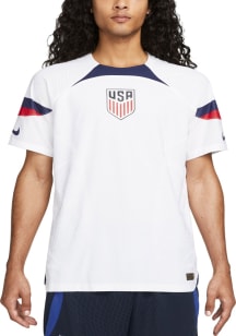 USMNT Mens Nike Authentic Soccer Home Match Jersey - White