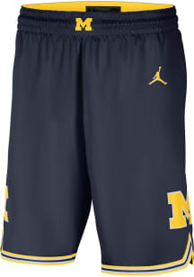 Nike Michigan Wolverines Mens Blue Limited Road Shorts