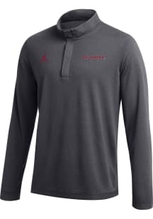 Nike Oklahoma Sooners Mens Grey Jordan DriFIT Long Sleeve Qtr Zip Pullover