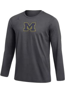Nike Michigan Wolverines Grey Jordan Long Sleeve T-Shirt