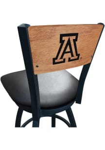 Arizona Wildcats Vinyl Seat Maple Back Swivel Pub Stool - Black