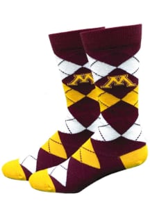 Minnesota Golden Gophers Argyle Dress Mens Argyle Socks