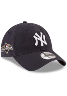 New Era New York Yankees 2025 Home Post Season Side Patch 9TWENTY Adjustable Hat - Navy Blue