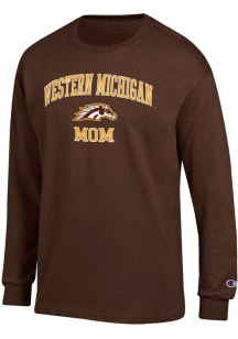 Champion Western Michigan Broncos Brown Mom Jersey Long Sleeve T Shirt