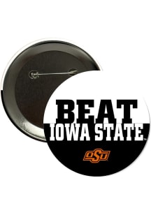 Oklahoma State Cowboys BEAT Iowa State 3" Button - Orange