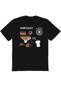 Vive La Fete Germany National Team Toddler Black Ian Short Sleeve T-Shirt