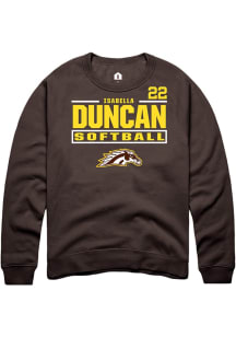 Isabella Duncan Western Michigan Broncos Mens Brown NIL Stacked Box Player Crew