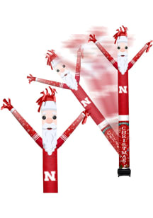 Nebraska Cornhuskers Black Outdoor Inflatable Santa team color and team logo