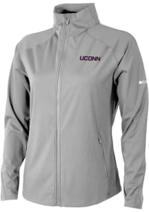 Columbia UConn Huskies Womens Grey Fairway Friends Light Weight Jacket