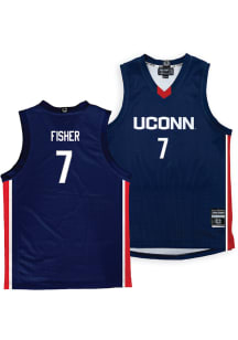 Kelis Fisher  Campus Ink UConn Huskies Navy Blue NIL Jersey