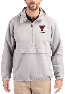 Cutter and Buck Texas Tech Red Raiders Mens Ash Charter Eco Pullover Jackets