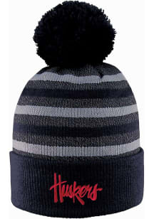 LogoFit Nebraska Cornhuskers Black Doc Marled Mens Knit Hat