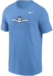 Nike UConn Huskies Light Blue Jonathan Swimming Short Sleeve T Shirt