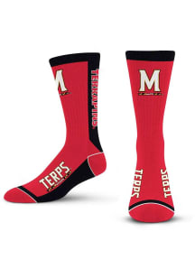 Maryland Terrapins MVP Stock Mens Crew Socks