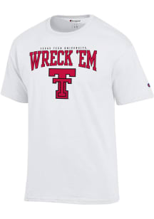 Champion Texas Tech Red Raiders White Wreck 'Em Short Sleeve T Shirt