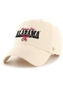 47 Alabama Crimson Tide Natural Bow Stack Clean Up Womens Adjustable Hat
